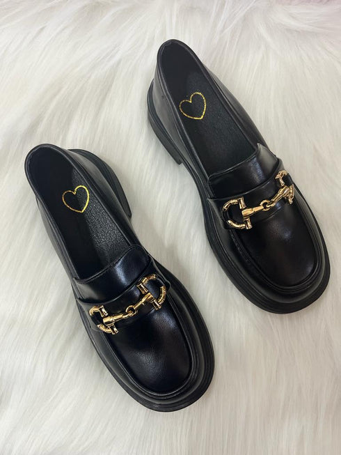 Round Toe Chunky Loafers